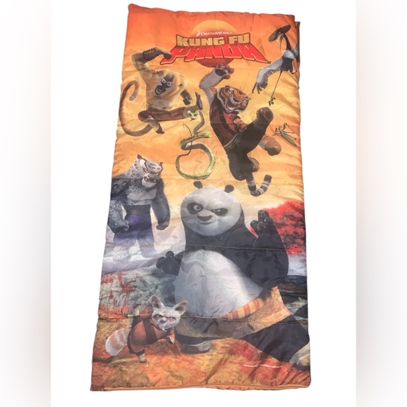Kung Fu Panda Kids Sleeping Bag Jay Franco 27”x54” Dreamworks - Picture 1 of 4